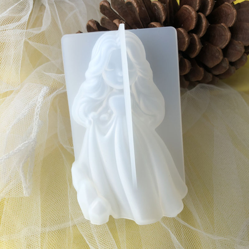 Candle Molds - 3D Cute Princess Silicone Candle Mould