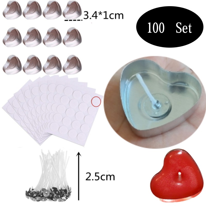 100 zestawów w kształcie serca – Candle Containers recenzja i cena