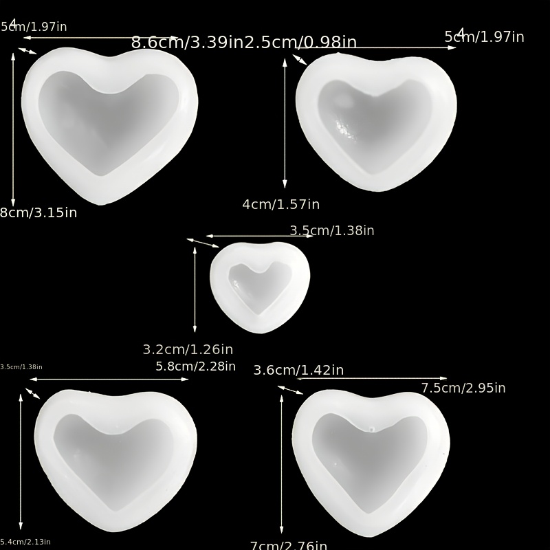 5 szt. Formy silikonowe do żyw – Candle Molds recenzja i cena