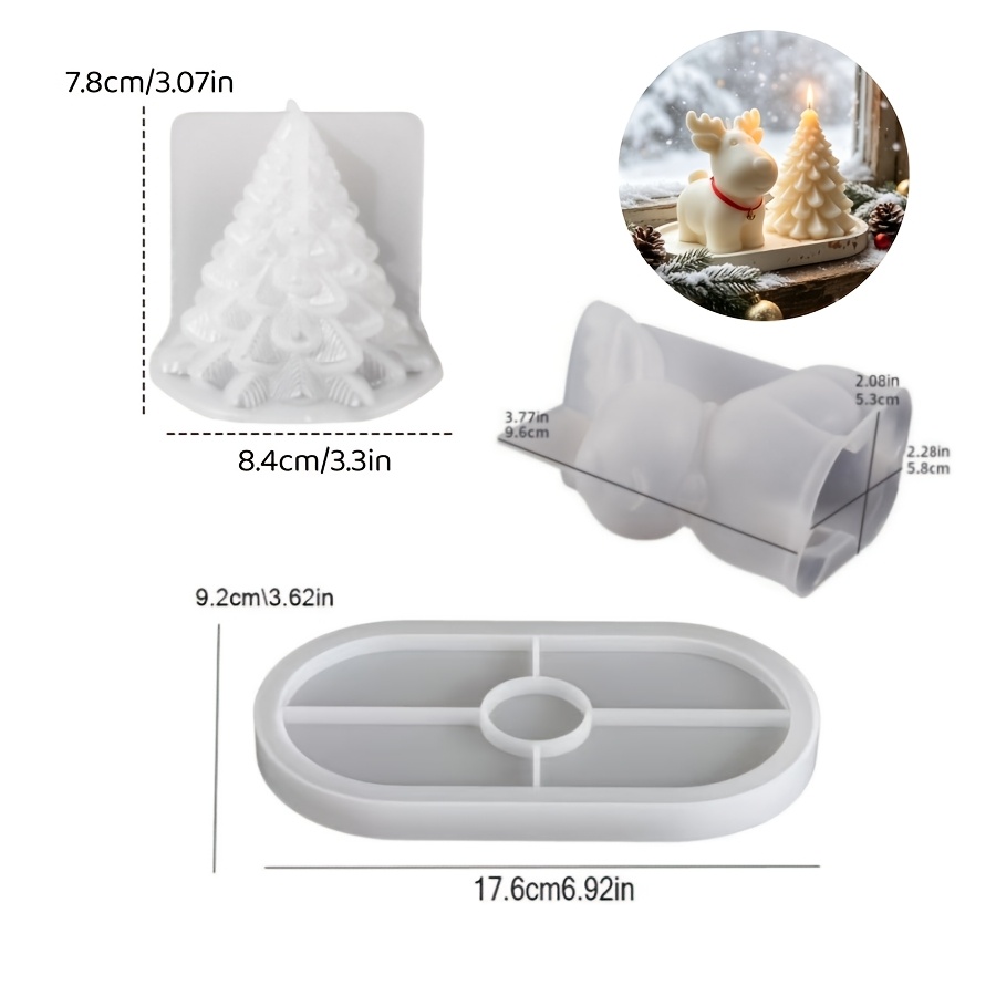 Zestaw 3 silikonowych form do  – Candle Making Kit recenzja i cena